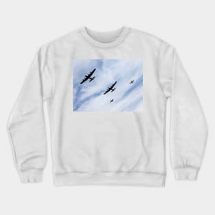 RAF Lancasters and Spitfires Crewneck Sweatshirt